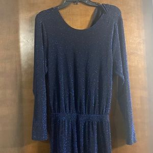 Midnight Blue Sparkly Jumpsuit